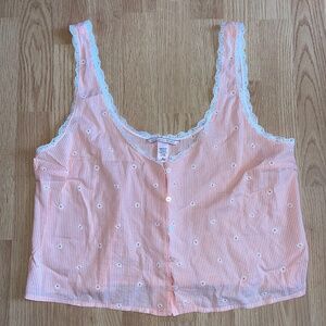 Victoria’s Secret Cropped Night / Nighty Shirt / Top Size Medium